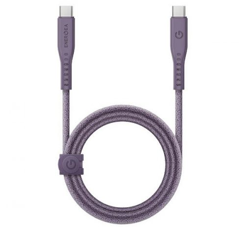 Energea kabel Flow Type-C / Type-C szövet gyorstöltő- és adatkábel, 1.5m, 240W, 5A, lila