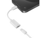 Energea Bazic GoCharge Type-C / Lightning adapter, 27W, fehér (Apple CarPlay támogatással)