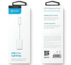 Energea Bazic GoCharge Type-C / Lightning adapter, 27W, fehér (Apple CarPlay támogatással)