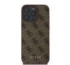 Guess 4G Classic Apple iPhone 16 Pro hátlap tok, barna GUHCP16LG4GFBR