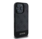 Guess 4G Bottom Stripe Apple iPhone 16 Pro hátlap tok, szürke UHCP16LG4GLGR