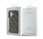 Guess 4G Classic Apple iPhone 16 Plus hátlap tok, barna GUHCP16MG4GFBR