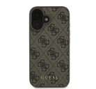 Guess 4G Classic Apple iPhone 16 Plus hátlap tok, barna GUHCP16MG4GFBR