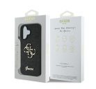 Guess Fixed Glitter Big 4G Apple iPhone 16 Plus hátlap tok, fekete/barna