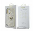 Guess Fixed Glitter Big 4G Apple iPhone 16 hátlap tok, arany