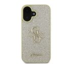 Guess Fixed Glitter Big 4G Apple iPhone 16 hátlap tok, arany