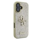 Guess Fixed Glitter Big 4G Apple iPhone 16 hátlap tok, arany