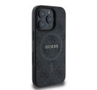 Guess 4G Ring Classic Logo Apple iPhone 16 Pro hátlap tok, fekete/barna GUHMP16LG4GFRK