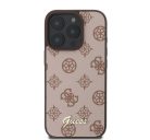 Guess Peony Script Apple iPhone 16 Pro MagSafe kompatibilis hátlap tok, barna GUHMP16LPGPYSW