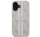 Guess 4G Printed Stripes MagSafe Apple iPhone 16 Plus hátlap tok, rózsaszín GUHMP16MP4RPSP