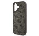 Guess 4G Ring Classic Logo Apple iPhone 16 hátlap tok, barna GUHMP16SG4GFRW