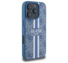 Guess 4G Printed Stripes MagSafe Apple iPhone 16 Pro Max hátlap tok, kék GUHMP16XP4RPSB