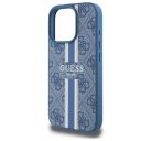 Guess 4G Printed Stripes MagSafe Apple iPhone 16 Pro Max hátlap tok, kék GUHMP16XP4RPSB