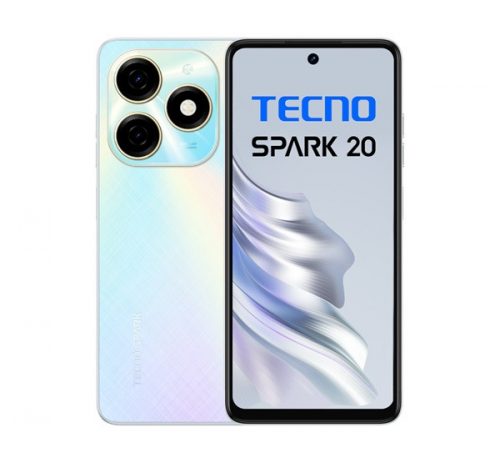 Tecno Spark 20 8/256GB okostelefon, Cyber White (fehér)