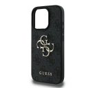 Guess PU 4G Metal Logo Apple iPhone 16 Pro Max hátlap tok, szürke