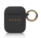 Guess Silicone Apple AirPods 1/2 tok, fekete