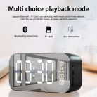 Rádiós hangszóró és ébresztőóra, bluetooth v5.0, LED kijelző, microSD kártyaolvasó, fm rádió, 3.5mm, Wooze Sunrise, piros