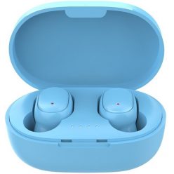   Bluetooth sztereó fülhallgató, v5.0, TWS, töltőtok, vezérlő gomb, zajszűrővel, vízálló, Wooze EarBuds Pro, kék