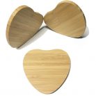 Univerzális vezeték nélküli töltő állomás, Qi Wireless, 10W, fahatású, szív alakú, Wooze Bamboo Qi Wireless Heart Shape, barna