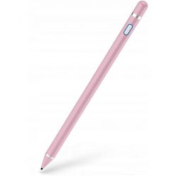   Univerzális toll, műanyag, (bármilyen kapacitív kijelzőhöz), Active Stylus Pen, rózsaszín