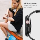 Apple Watch 7 (45mm), Műanyag védőkeret, szíj nélkül, Spigen Thin Fit, sötétzöld