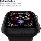 Apple Watch 7 (45mm), Műanyag védőkeret, szíj nélkül, Spigen Thin Fit, kék