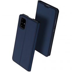   Oppo Reno6 5G, Oldalra nyíló tok, stand, Dux Ducis, sötétkék