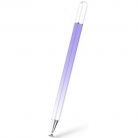 Univerzális toll, (bármilyen kapacitív kijelzőhöz), színátmenetes, Ombre Stylus Pen, lila/fehér