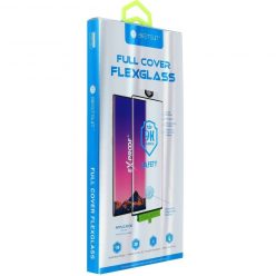   Samsung Galaxy S23 SM-S911, Kijelzővédő fólia, ütésálló fólia, Tempered Glass (edzett üveg), ujjlenyomat támogatás, 5D, Full Cover, Nano Flexi Glass, fekete