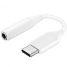 Adapter, USB Type-C - 3.5 mm jack átalakító, Samsung, gyári, fehér