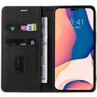 OnePlus 9 Pro, Oldalra nyíló tok, stand, kártyatartóval, kézpánttal, Wooze Business Plus, fekete