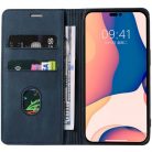 Google Pixel 6 Pro, Oldalra nyíló tok, stand, kártyatartóval, kézpánttal, Wooze Business Plus, kék