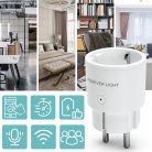 Intelligens hálózati töltő aljzat, Wifi-s, telefonról vezérelhető, időzíthető, Forever, fehér