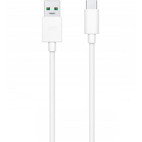 USB töltő- és adatkábel, USB Type-C, 100 cm, 65W, gyorstöltés, Realme, fehér, gyári