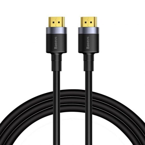 Adatkábel, HDMI - HDMI, v2.0, 200 cm, 4K, 3D, 60 Hz, Baseus Cafule, CADKLF-F01, fekete/szürke