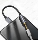 Audió adapter, USB Type-C - 3.5 mm jack átalakító, Baseus L54, szürke