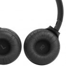 Bluetooth sztereó fejhallgató, v5.0, Multipoint, mikrofon, funkció gomb, hangerő szabályzó, összecsukható, JBL Tune 510, fekete