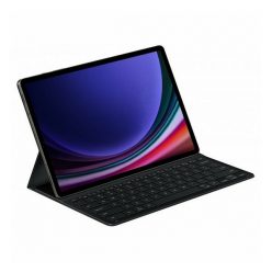   Samsung Galaxy Tab S9 Ultra 14.6 SM-X910 / X916B, Bluetooth billentyűzetes mappa tok, ultravékony, stand, érintőceruza tartó, Samsung Book Cover Slim, fekete, gyári (Bemutató darab)