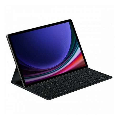 Samsung Galaxy Tab S9 Plus 12.4 SM-X810 / X816B, Bluetooth billentyűzetes mappa tok, ultravékony, stand, érintőceruza tartó, Samsung Book Cover Slim, fekete, gyári