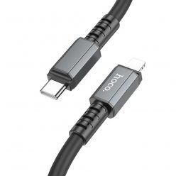   USB Type-C töltő- és adatkábel, Lightning, 100cm, 20W, gyorstöltés, PD, Hoco X85 Strength, fekete