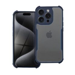   Realme C67 4G, Szilikon tok, közepesen ütésálló, légpárnás sarok, akril hátlap, Anti-Drop Case, átlátszó/sötétkék