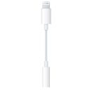 Adapter, Lightning 8pin - 3.5 mm jack átalakító, Apple, fehér, gyári