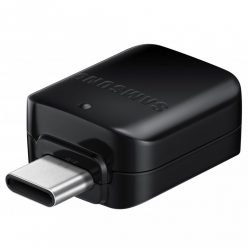   Adapter, USB Type-C - OTG átalakító (USB / Pendrive csatlakoztatásához), Samsung, fekete, gyári