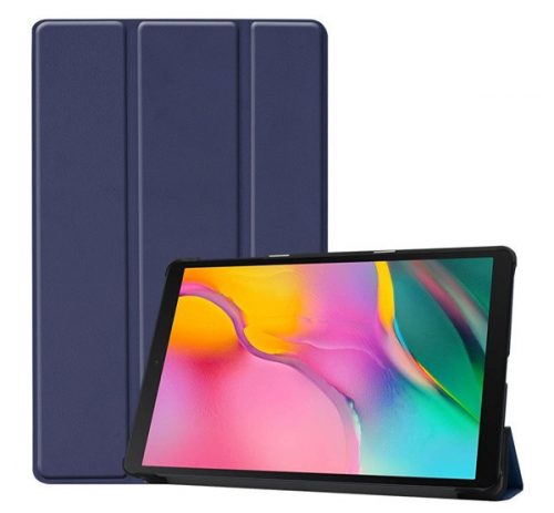 Samsung Galaxy Tab A 10.1 (2019) SM-T510 / T515, mappa tok, Trifold, sötétkék