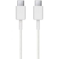   USB Type-C töltő- és adatkábel, USB Type-C, 100 cm, gyorstöltés, Samsung, fehér, gyári,