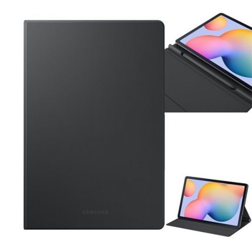 Samsung Galaxy Tab S6 Lite 10.4 (2020 / 2022 / 2024) SM-P610 / P615 / P613 / P619 / P620 / P625, mappa tok, érintőceruza tartó, szürke, gyári