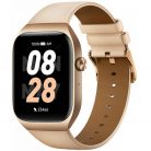 Bluetooth okosóra, szilikon szíj, fémház, v5.3, AMOLED kijelző, aktivitás és egészség mérő, vízálló, Mibro Watch T2, arany, gyári