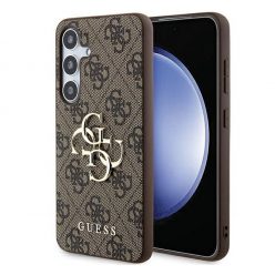   Guess 4G Big Metal Logo Samsung Galaxy A55 hátlap tok, barna