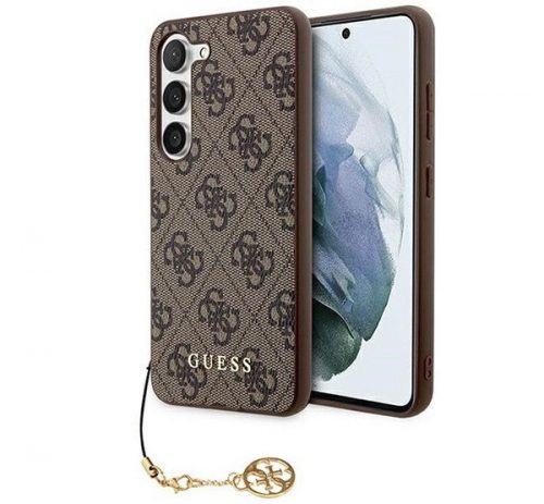 Guess 4G Charms Collection Samsung Galaxy A55 hátlap tok, barna