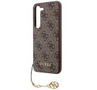 Guess 4G Charms Collection Samsung Galaxy A55 hátlap tok, barna